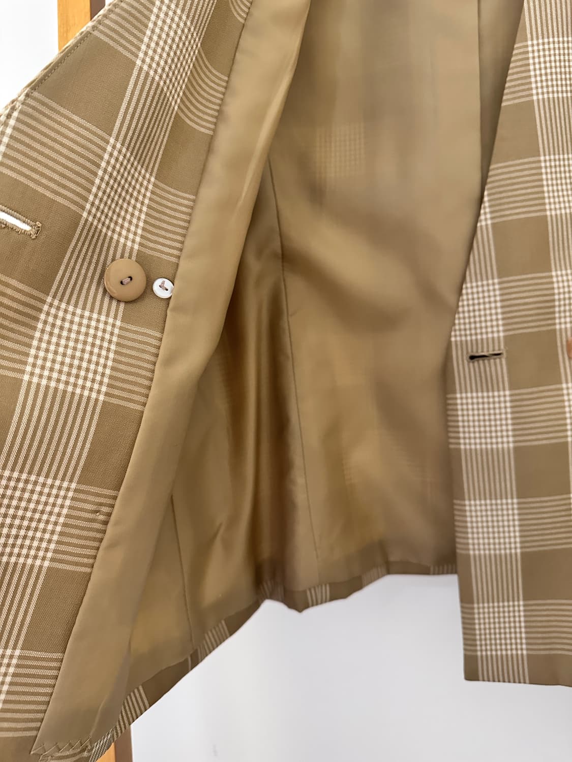 썸머 울 체크 자켓(일본빈티지) 상품이미지6