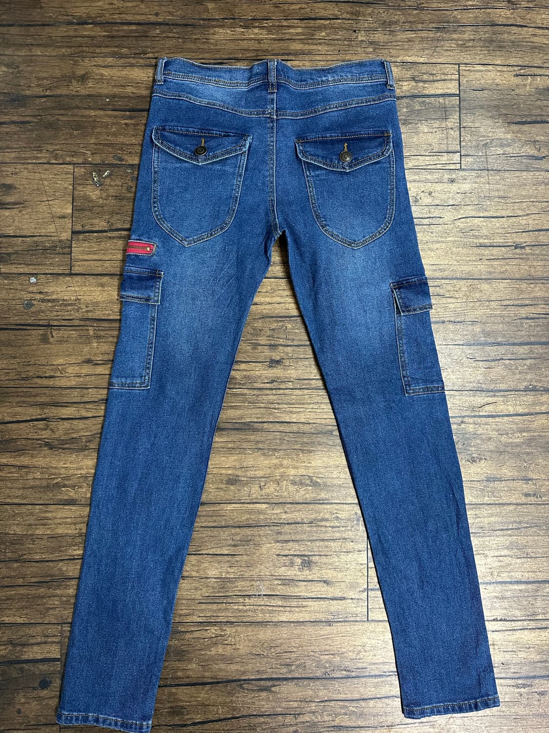 일본빈티지 MJC 메르카리(Mercari) 카고 청바지 L 사이즈 슬림핏 상품이미지5