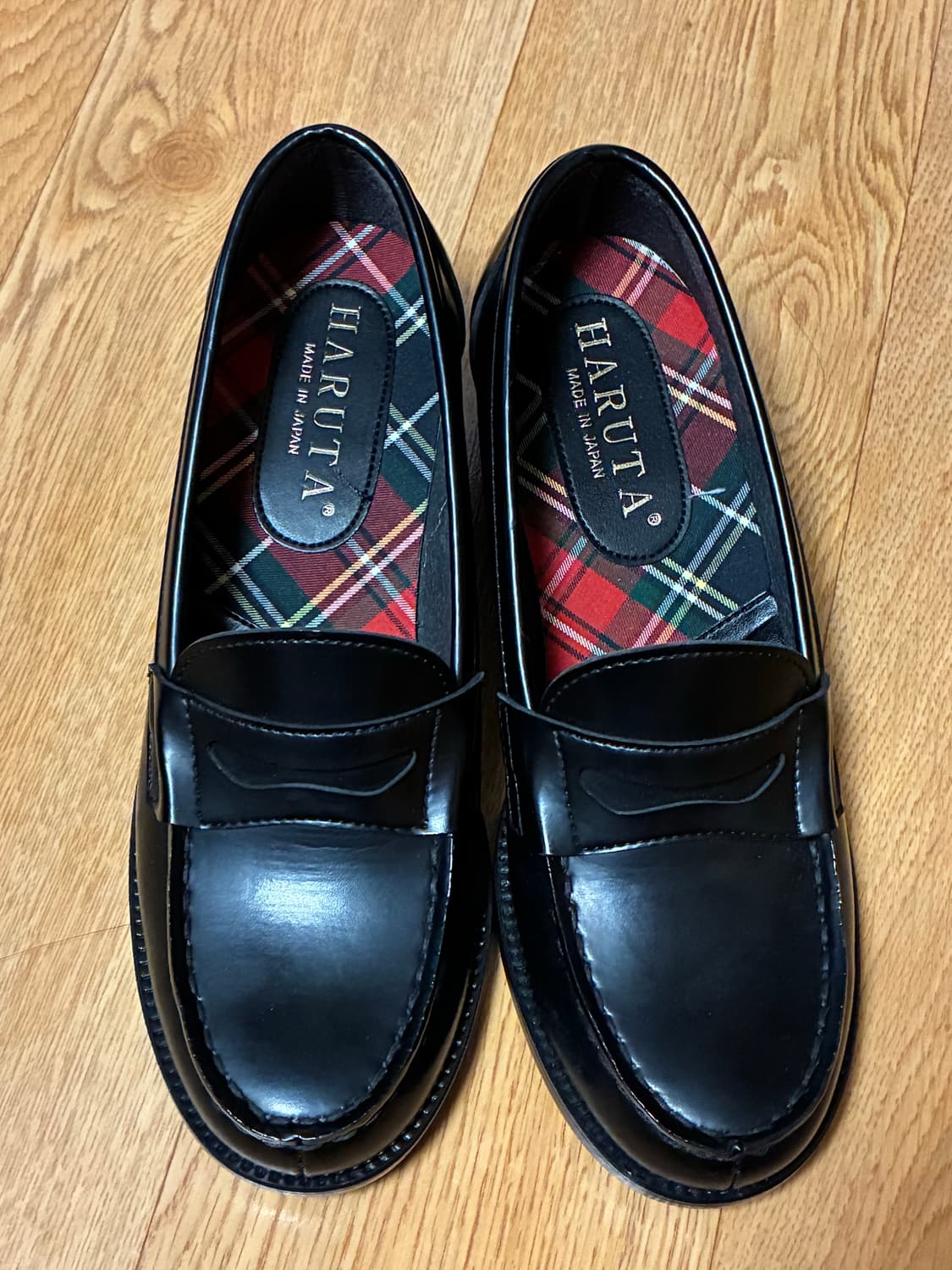 하루타 소가죽 페니로퍼 240 굽4.5cm 새상품  상품이미지1