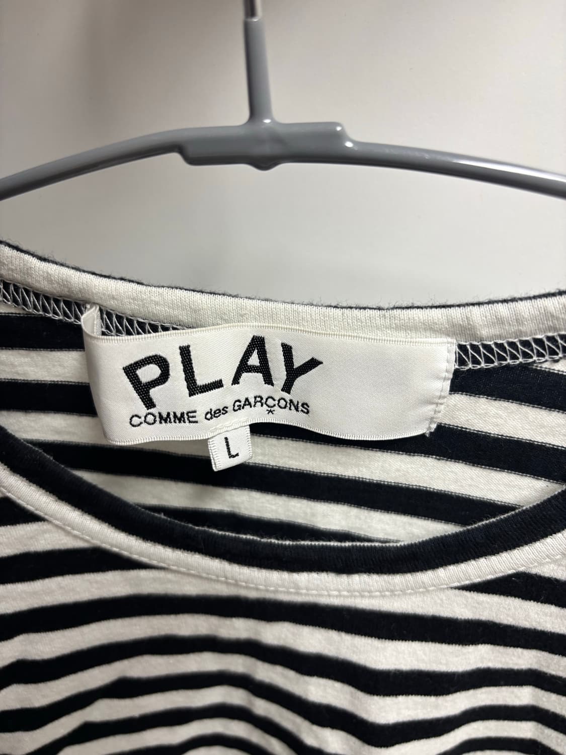 꼼데가르송 스트라이프티 블랙 L 상품이미지3