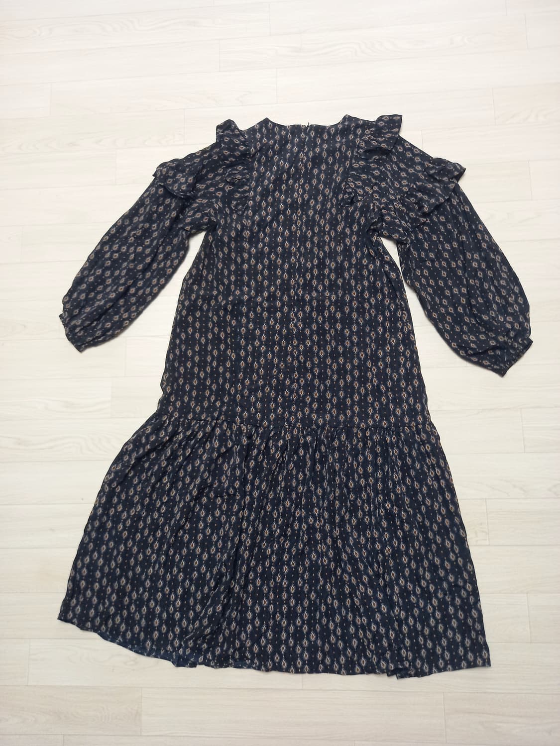 새상품 여성 쉬폰 어깨프릴 롱원피스~77 상품이미지2