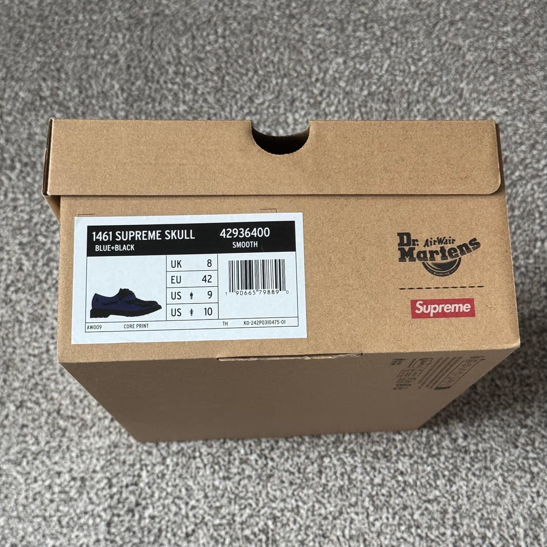 [270] 25FW 슈프림 닥터마틴 1461 로얄 슈닥마 상품이미지2