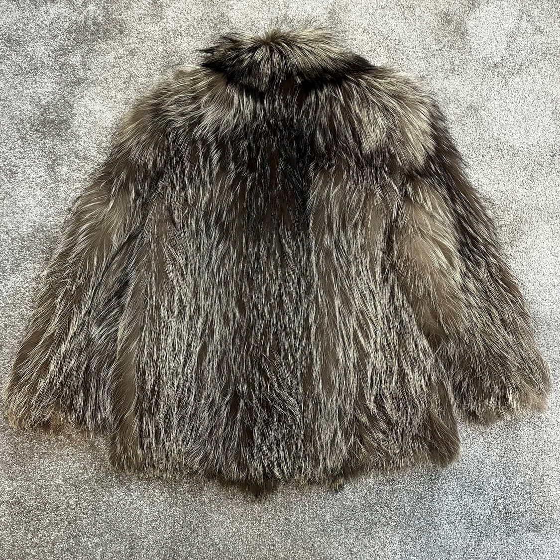 브라운 실버 사가폭스 퍼자켓L 상품이미지10