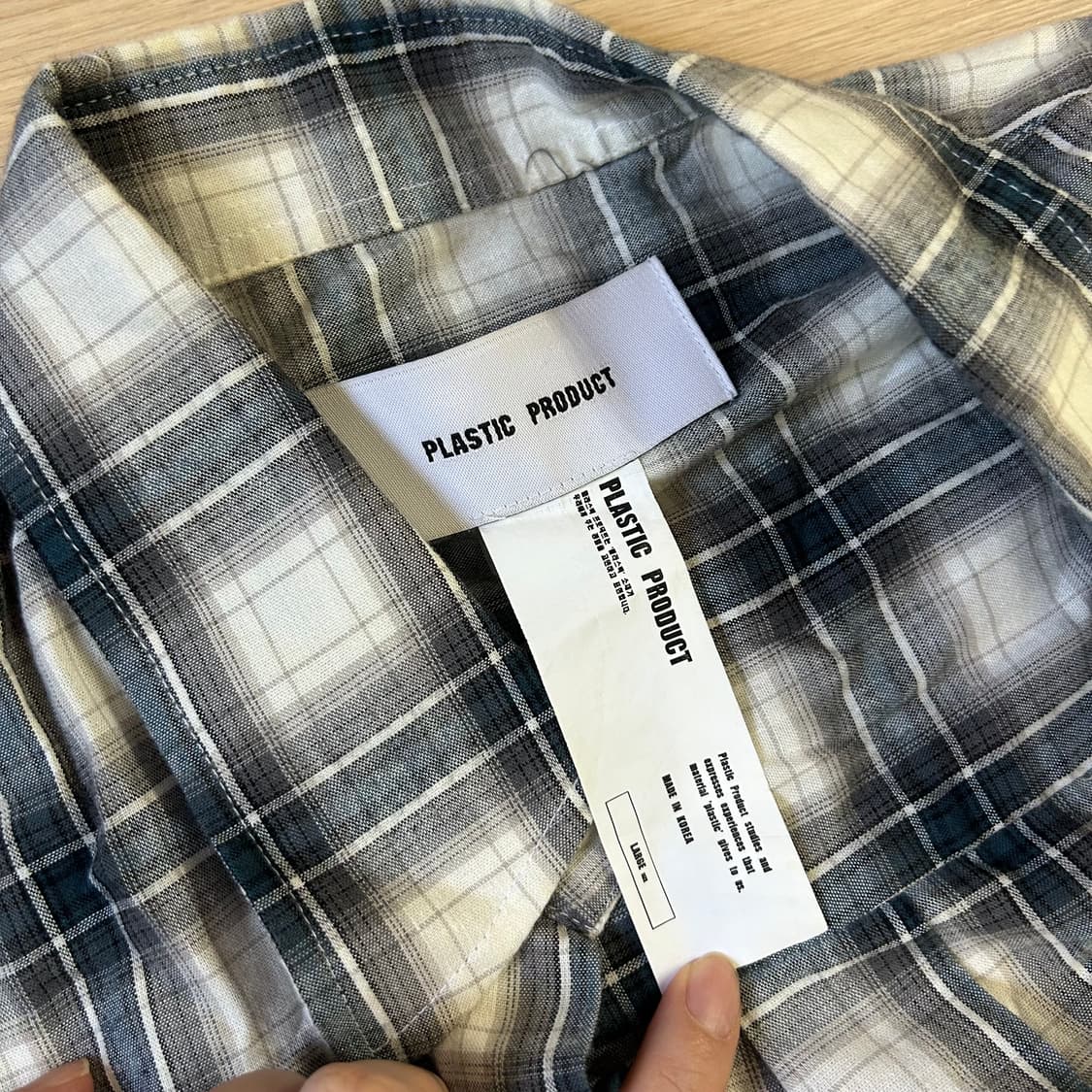 플라스틱 프로덕트 체크셔츠 상품이미지2