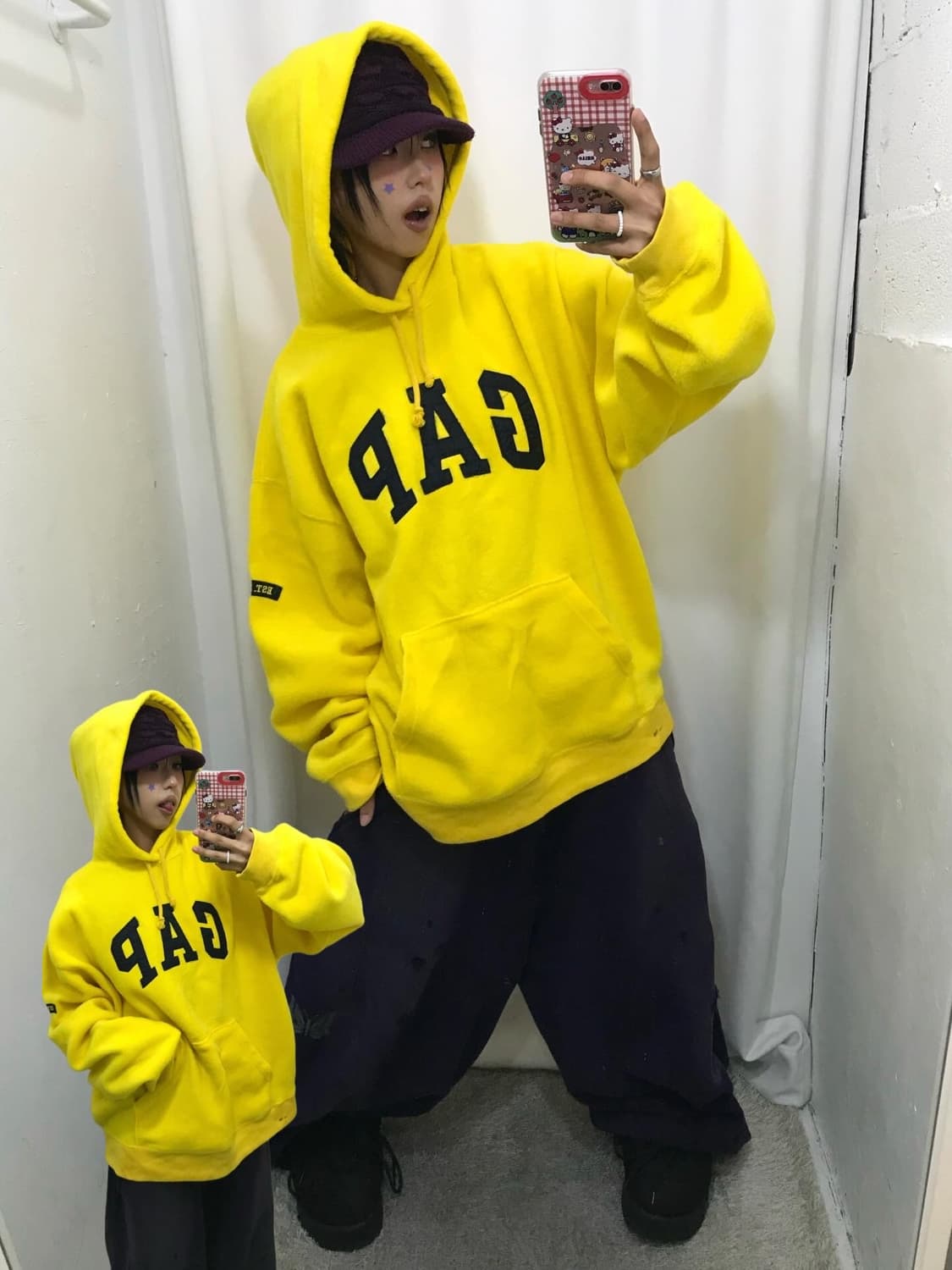 GAP Yellow Fleece Hoodie 상품이미지1