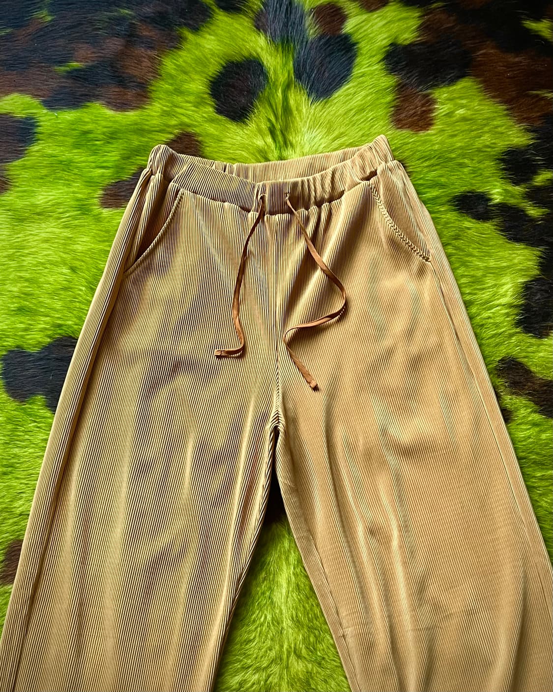 KBF ケービーエフ Wide Mustard Pleats Trouser 상품이미지5