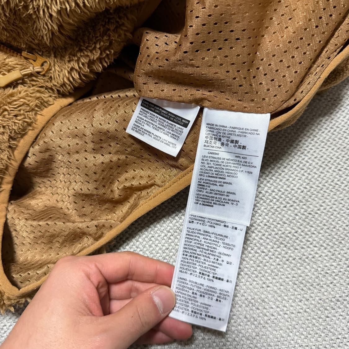 리바이스 브라운 플리스 자켓 상품이미지3