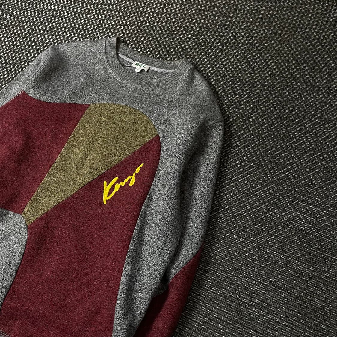 겐조 레드옐로우 포인트 그레이 맨투맨 S 상품이미지5