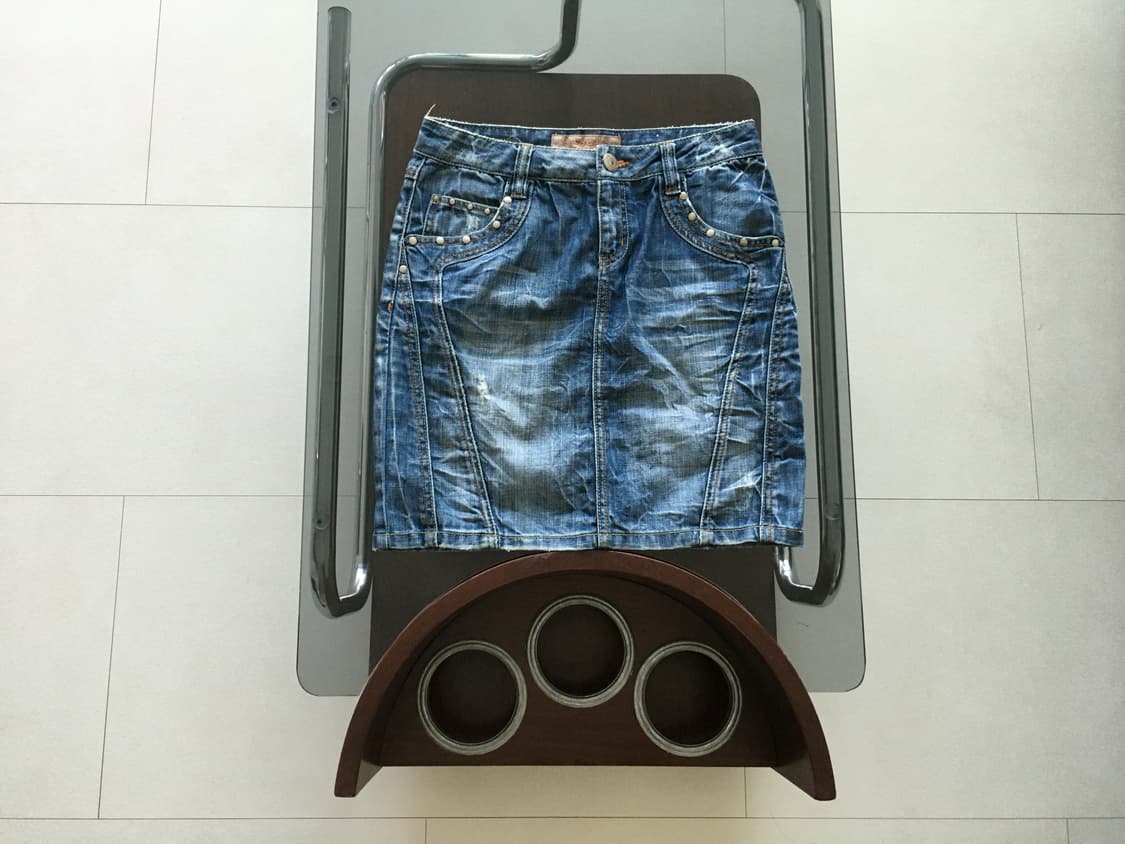 vintage wash stud denim skirt 상품이미지1