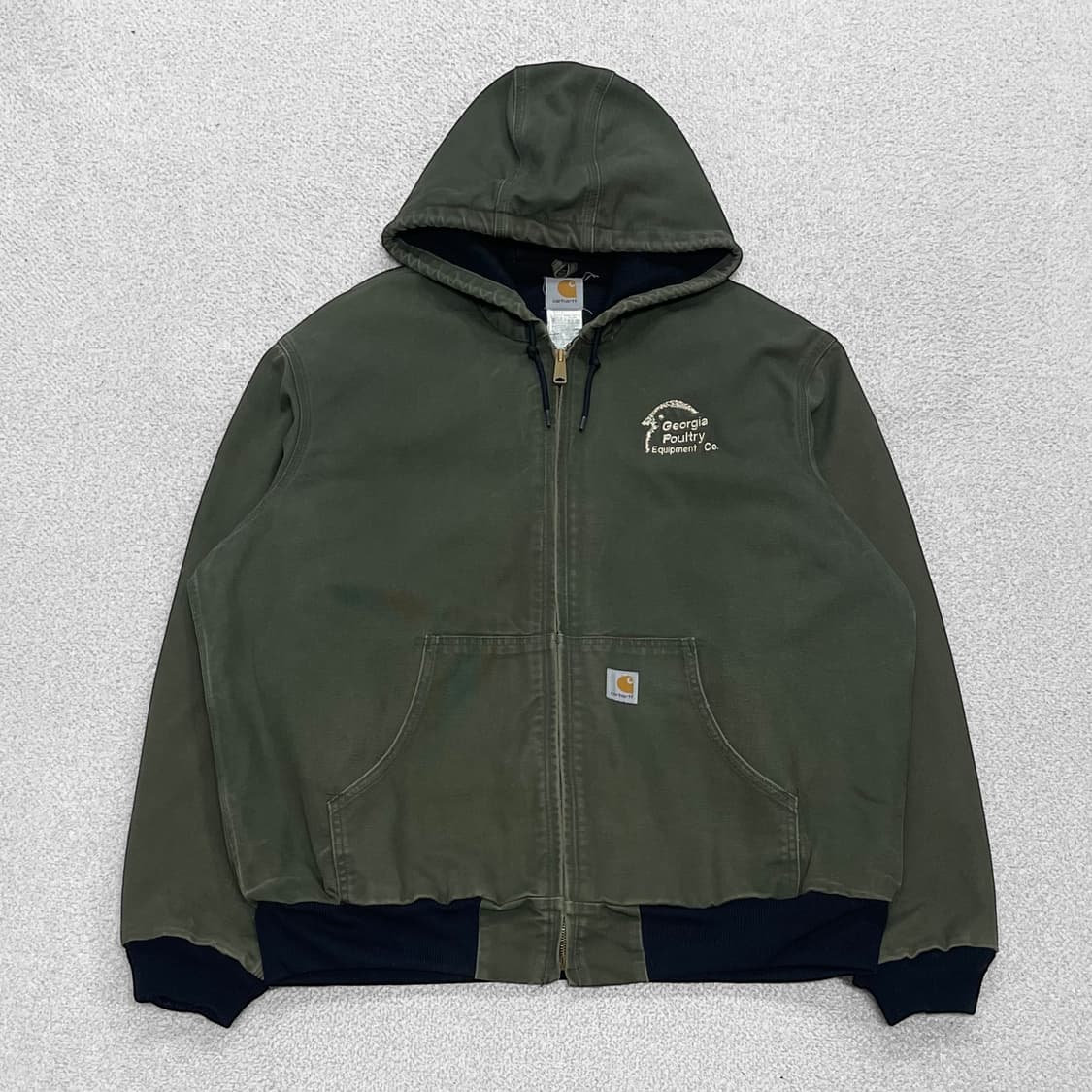 칼하트 Carhartt USA 액티브 후드 자켓 모스그린 상품이미지1