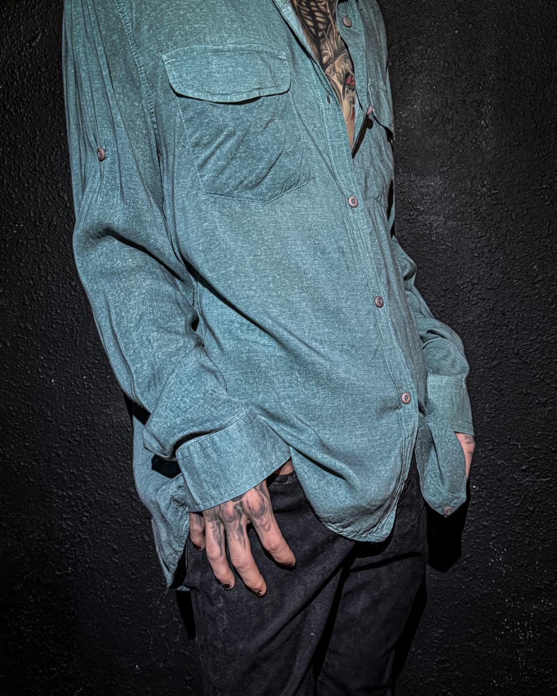 G.O.A – turquoise colored shirt 상품이미지3