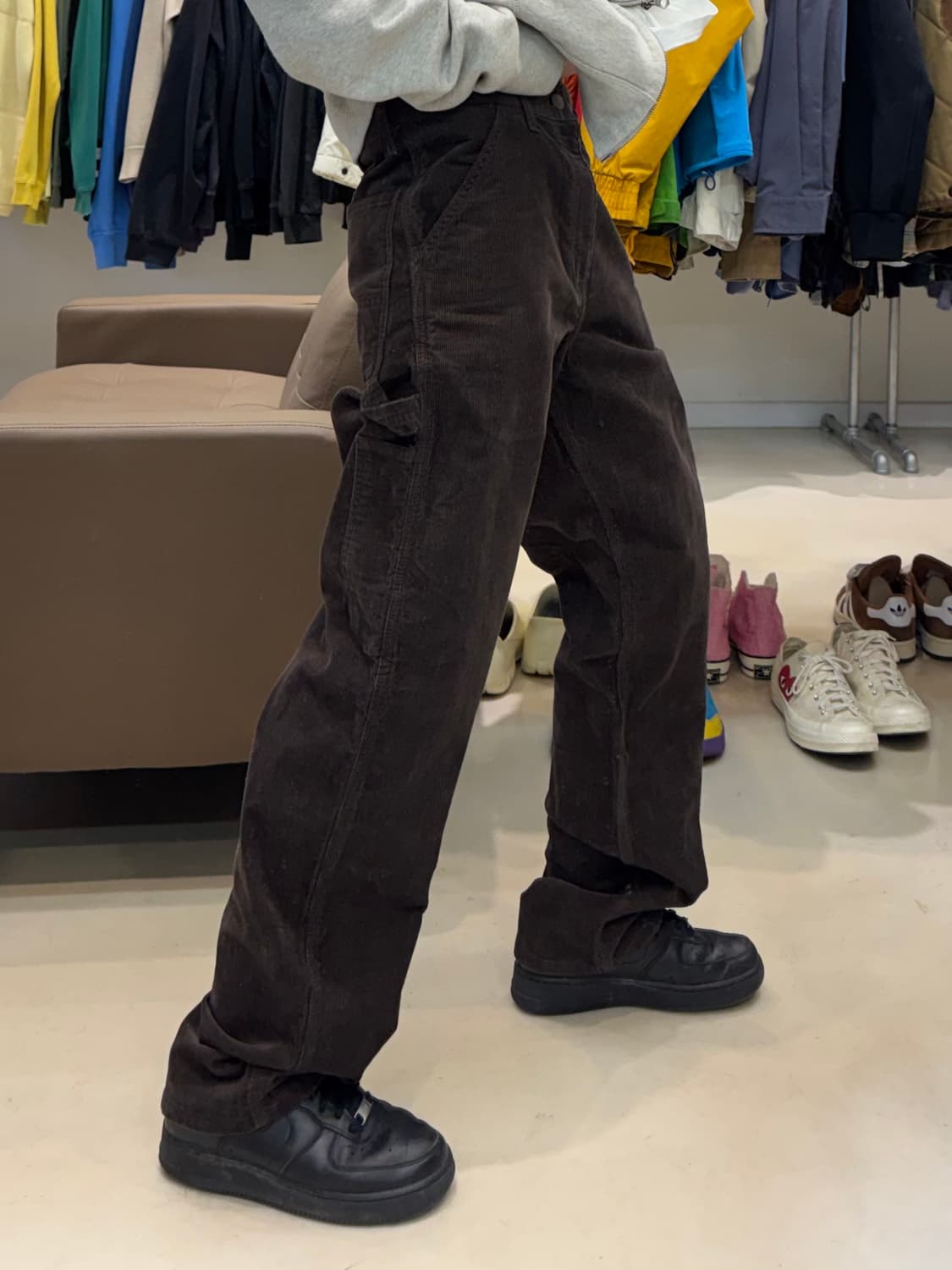 칼하트 wip 코듀로이 싱글니 카펜터 팬츠 상품이미지8