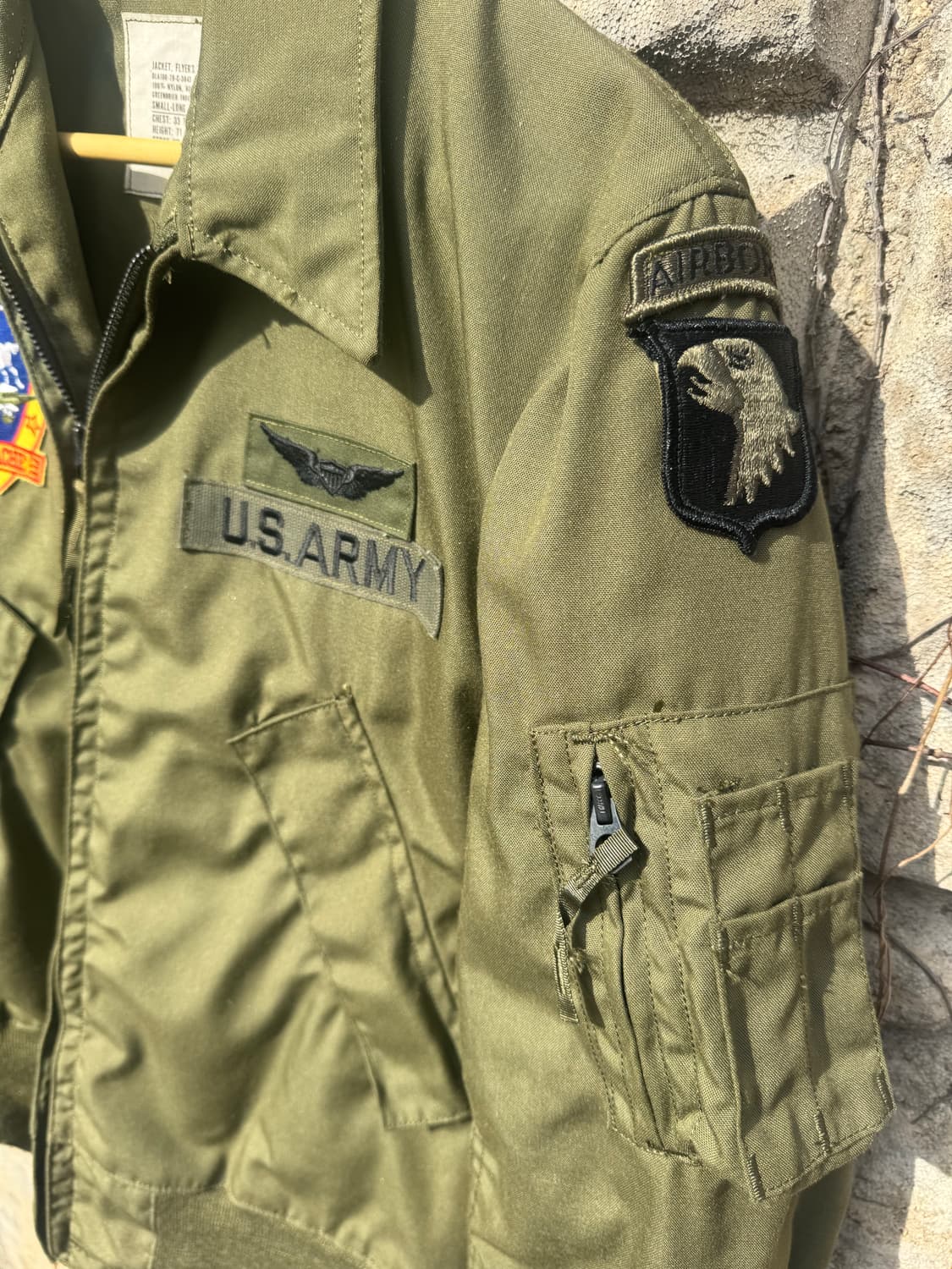 70s 미군 오리지널 조종사 경량 자켓 탱커 공군 노멕스 항공 자켓 상품이미지5