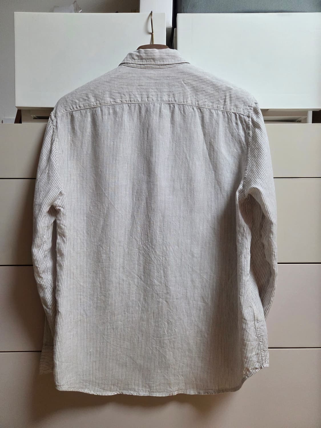 아르켓 스트라이프 리넨셔츠 46사이즈 상품이미지2