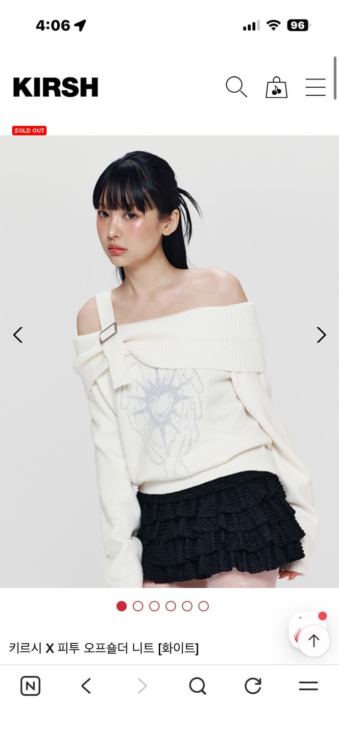 키르시 피투 콜라보 오프숄더니트 상품이미지1