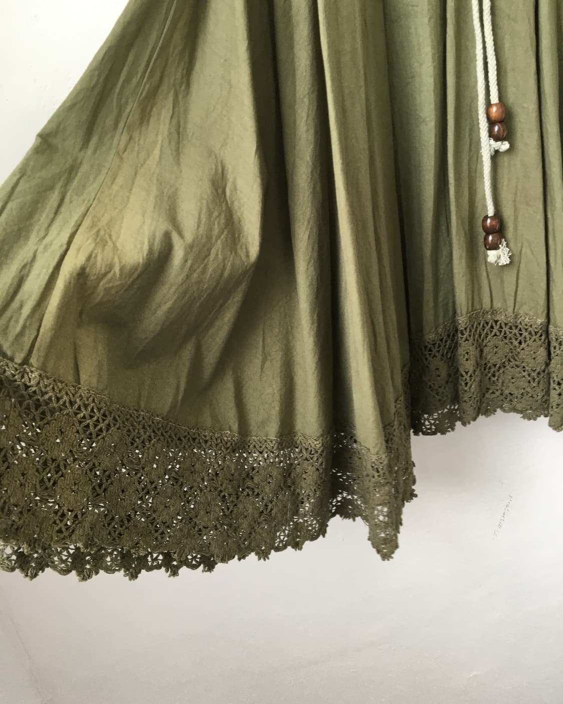 Dyed crochet point skirt 상품이미지3