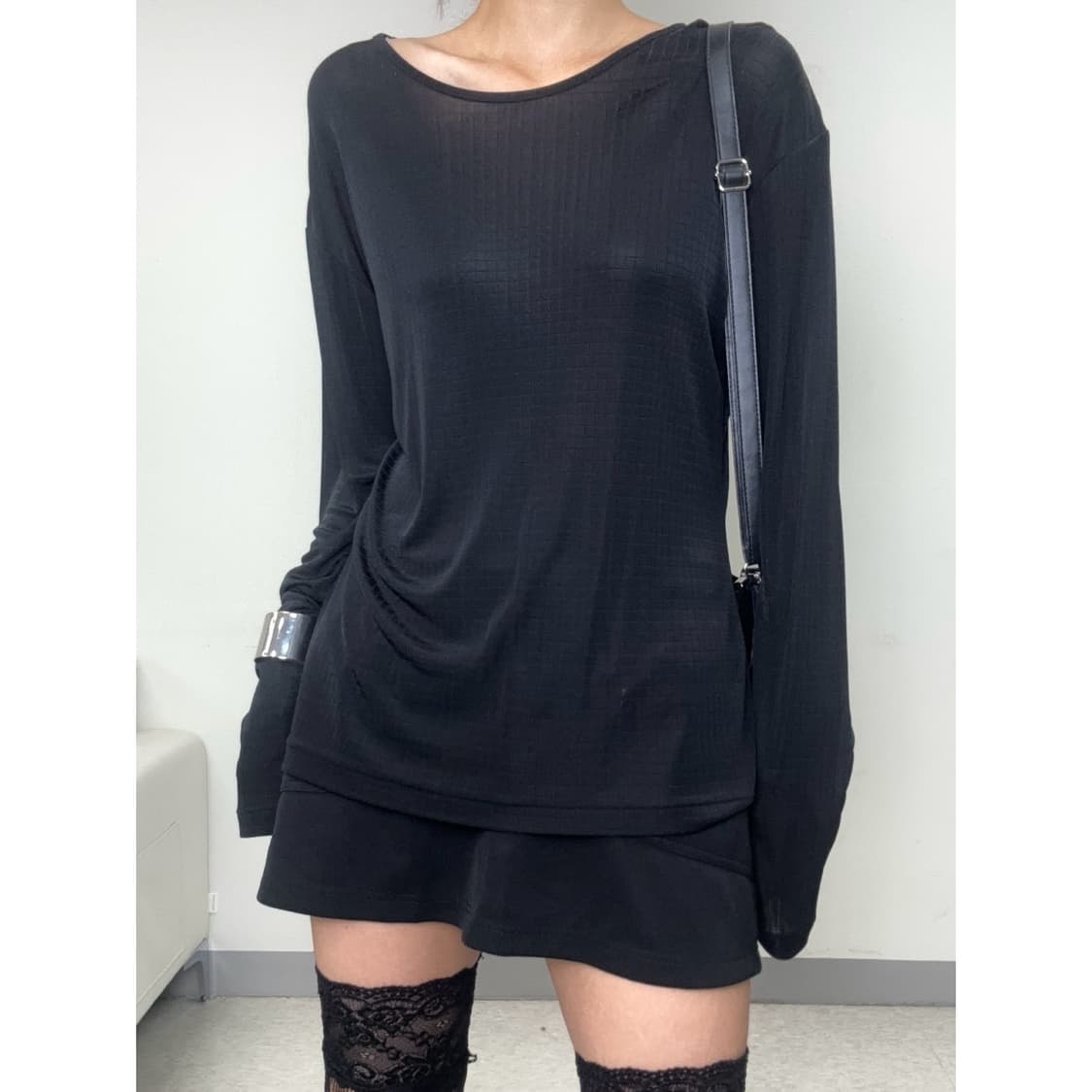 빈티지 엘르 블랙 롱슬리브 상품이미지1