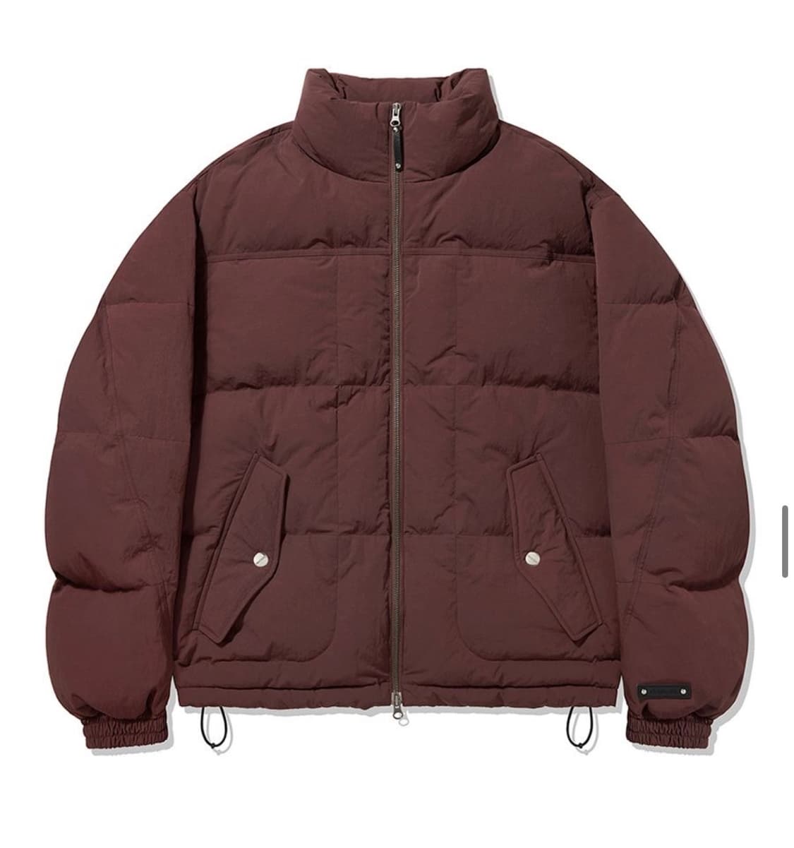 새상품(L)비바스튜디오 나일론 푸퍼 덕다운 패딩 버건디 상품이미지5