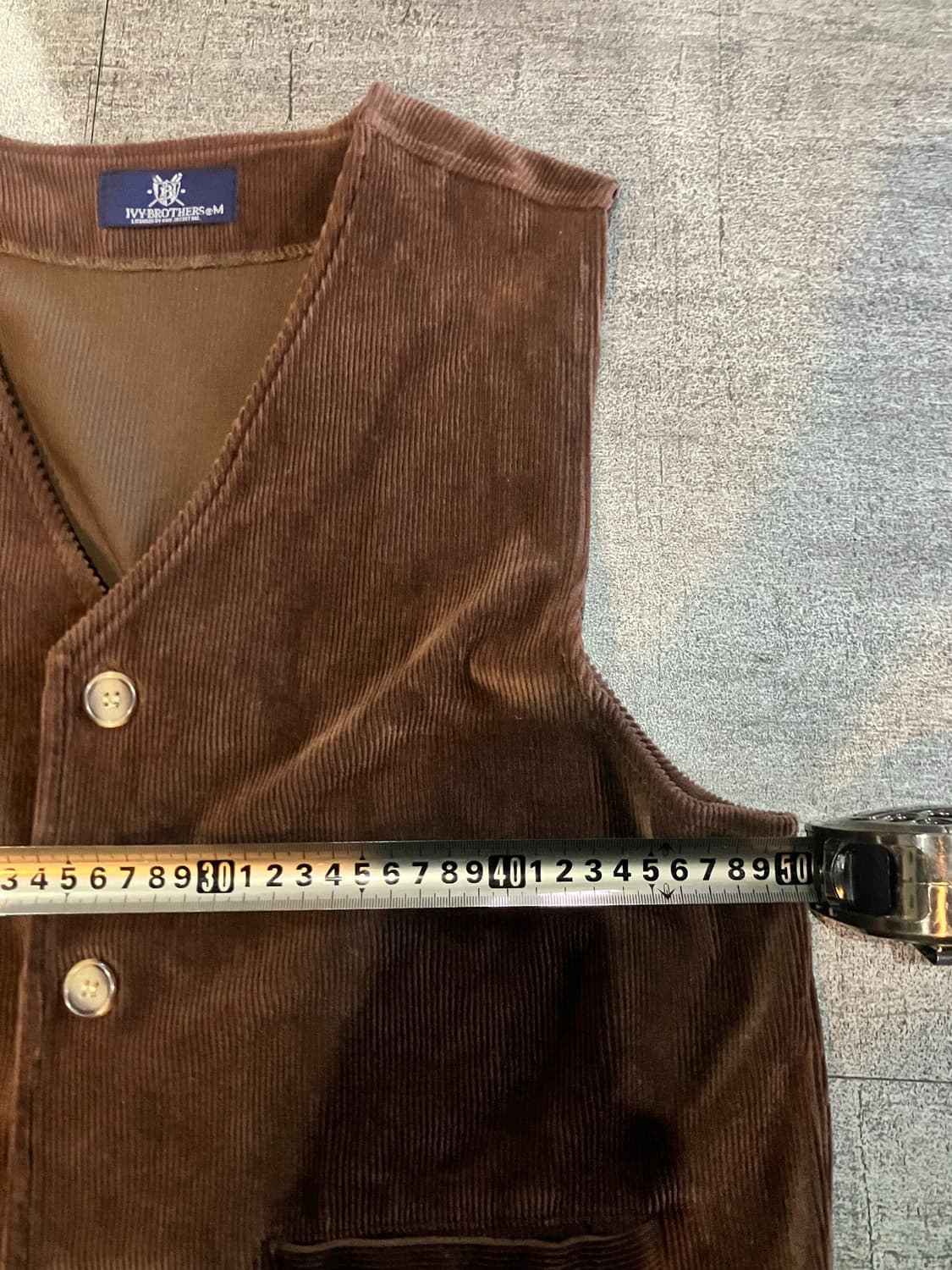 일본빈티지 Ivybrothere 핀터깔y2k 아메카지 코듀로이 베스트조끼 상품이미지2