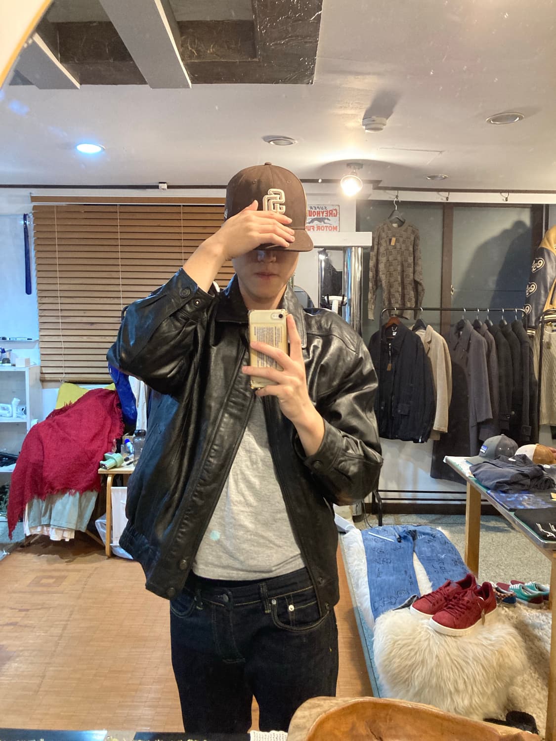 vtg 램스킨 가죽점퍼 상품이미지2