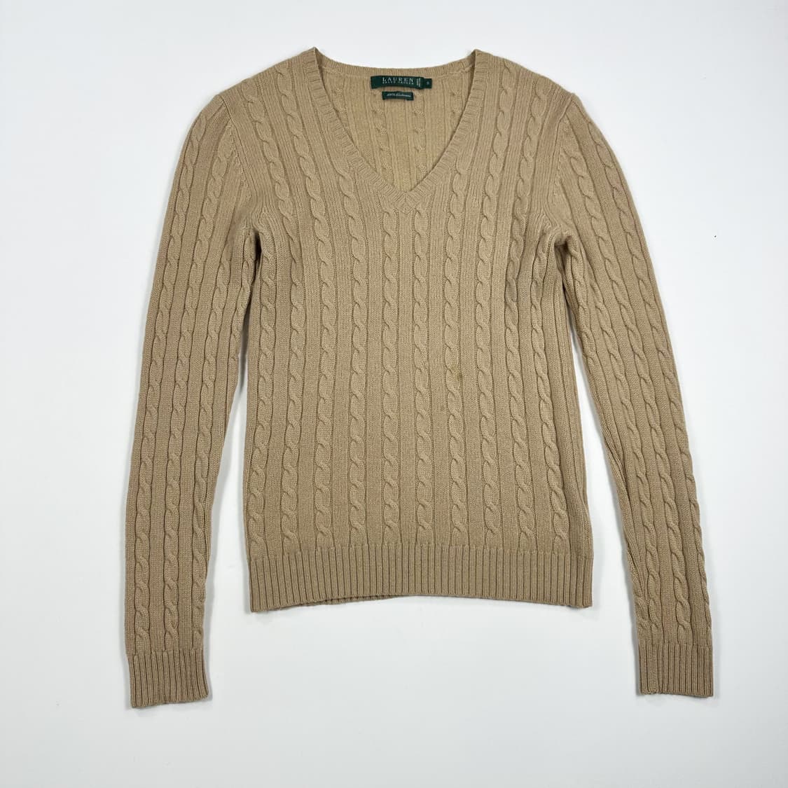 (오염존재) 폴로 랄프로렌 캐시미어 100 여성 꽈배기 니트 상품이미지1