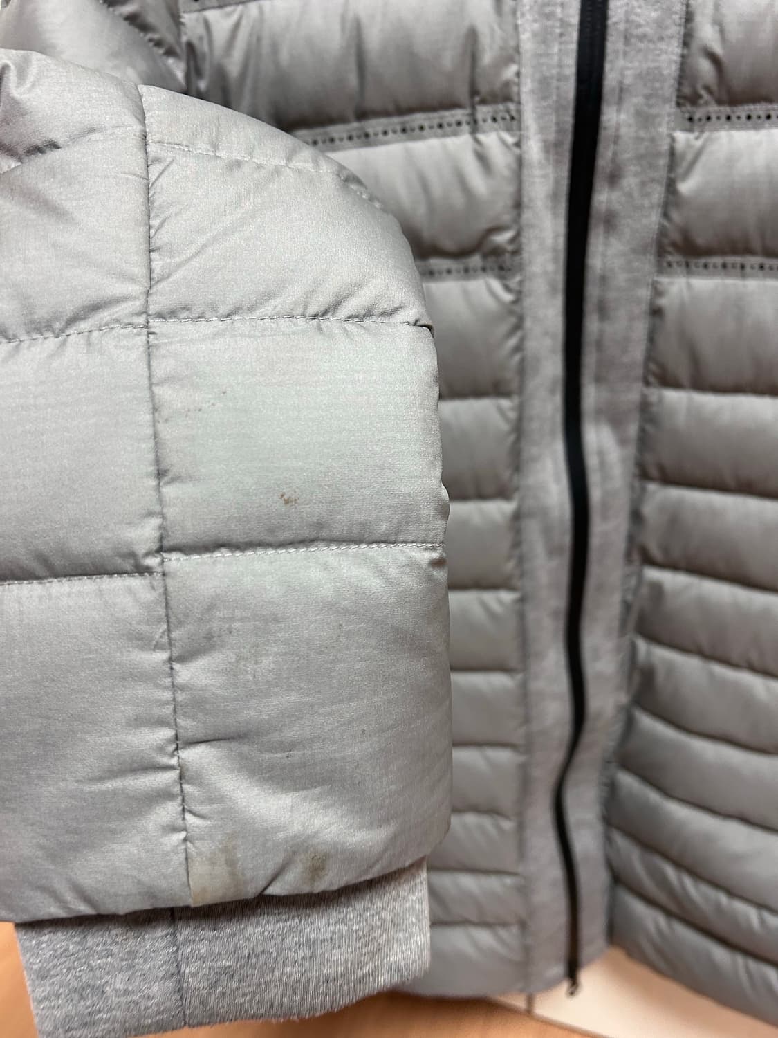 나이키 그레이 후드 여성 패딩 S 상품이미지6