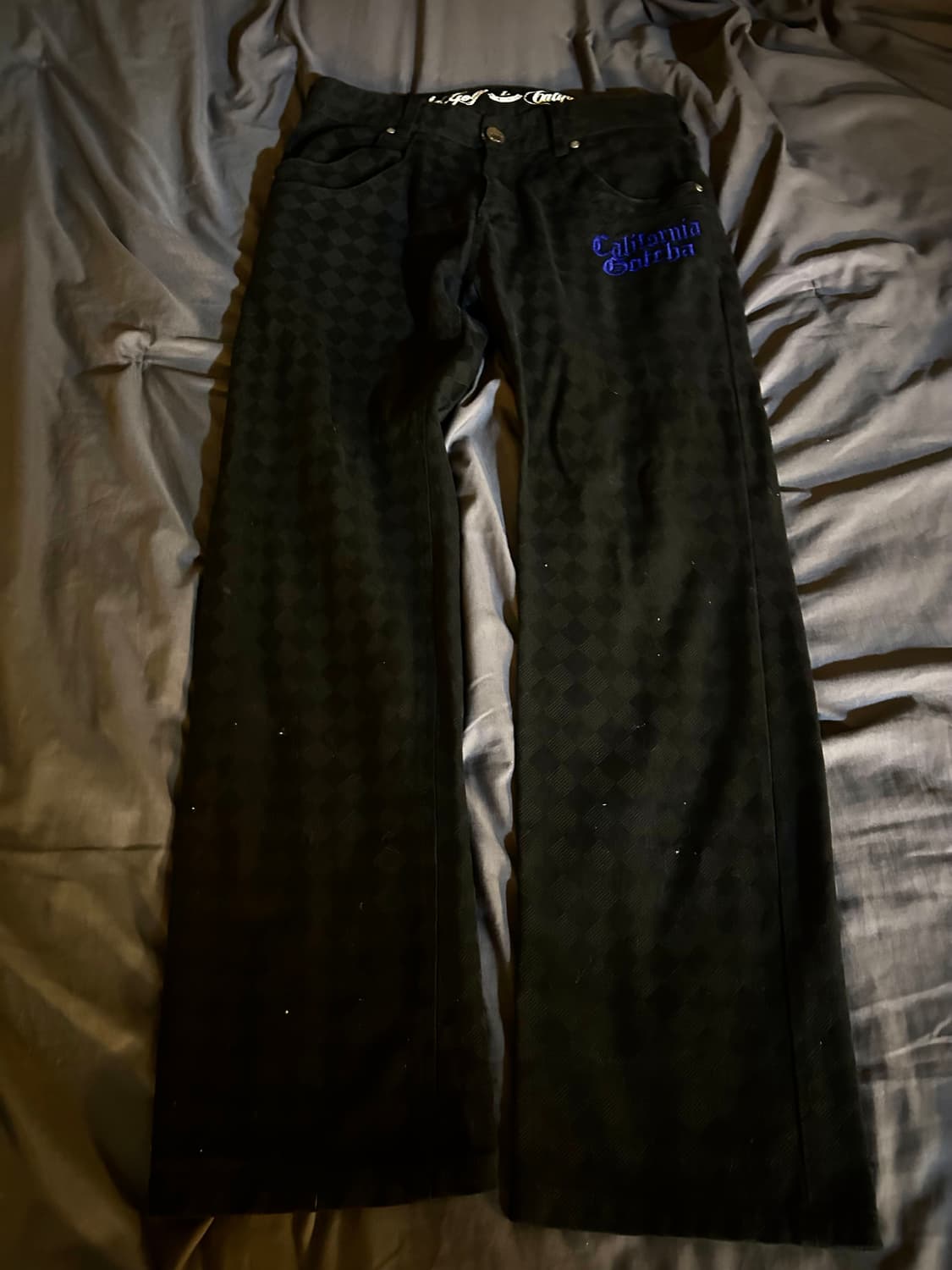 Check Pattern Straight Fit Pants 상품이미지1