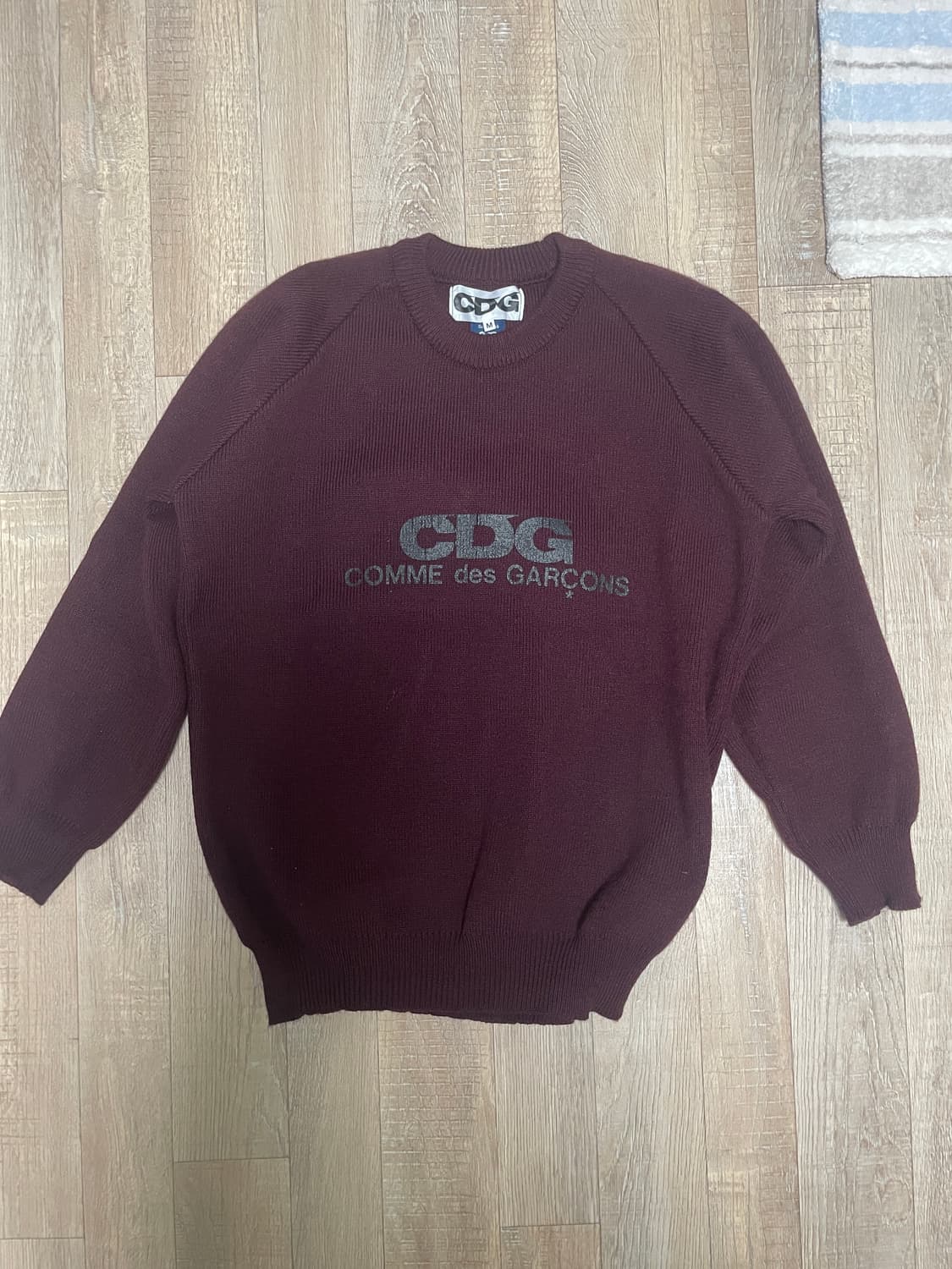 cdg 버건디 니트 상품이미지1