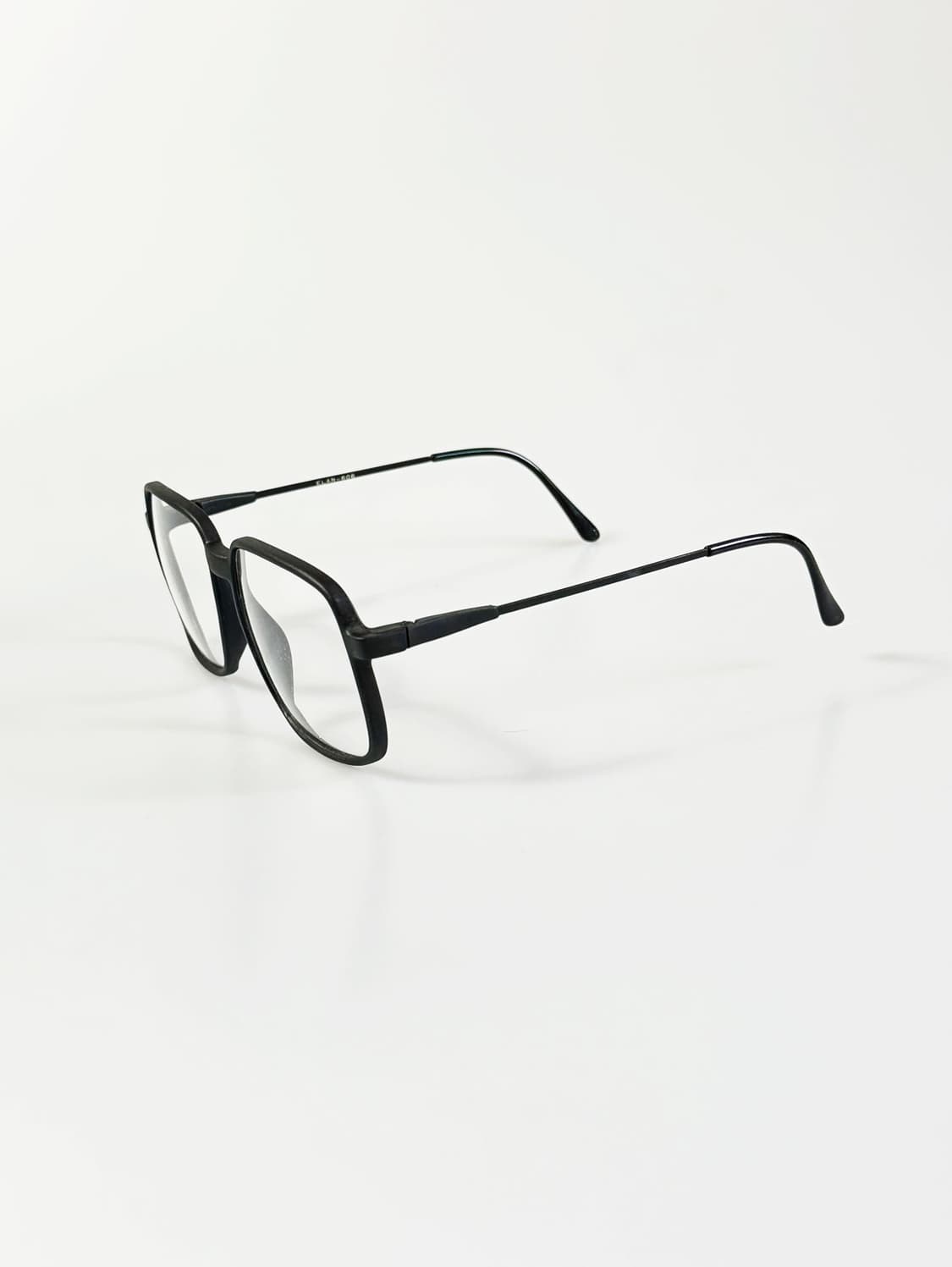 80s ALAN 블랙 뿔테 레트로 스퀘어 빈티지 안경 상품이미지4