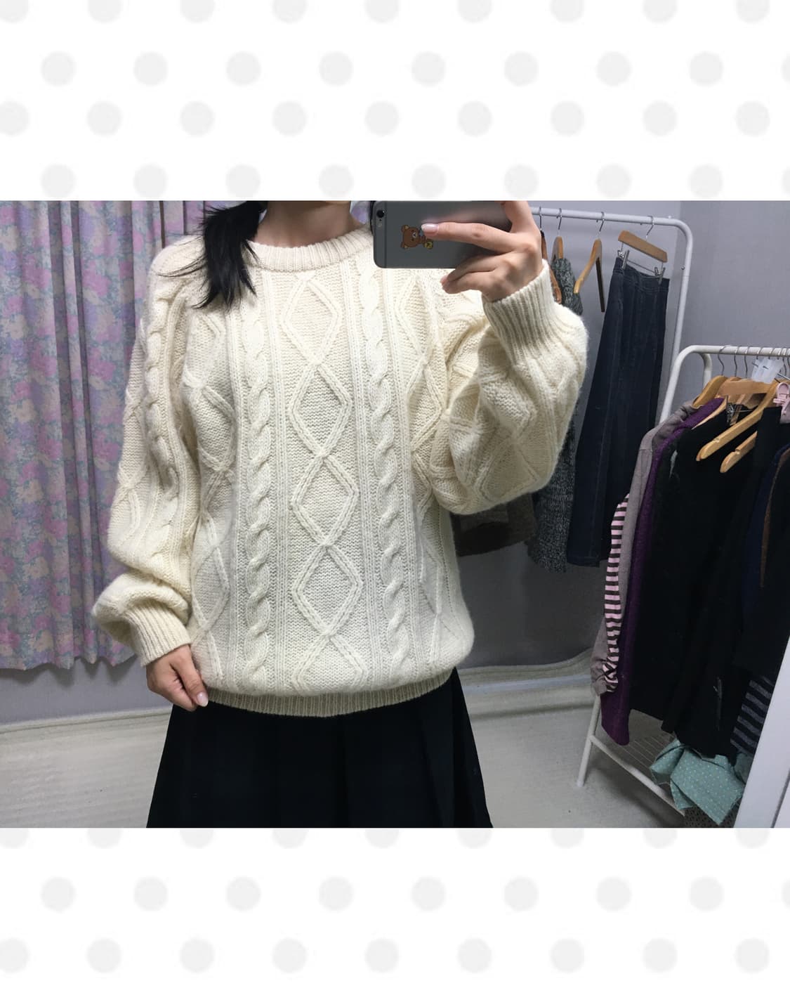 아이보리 울 니트 상품이미지1