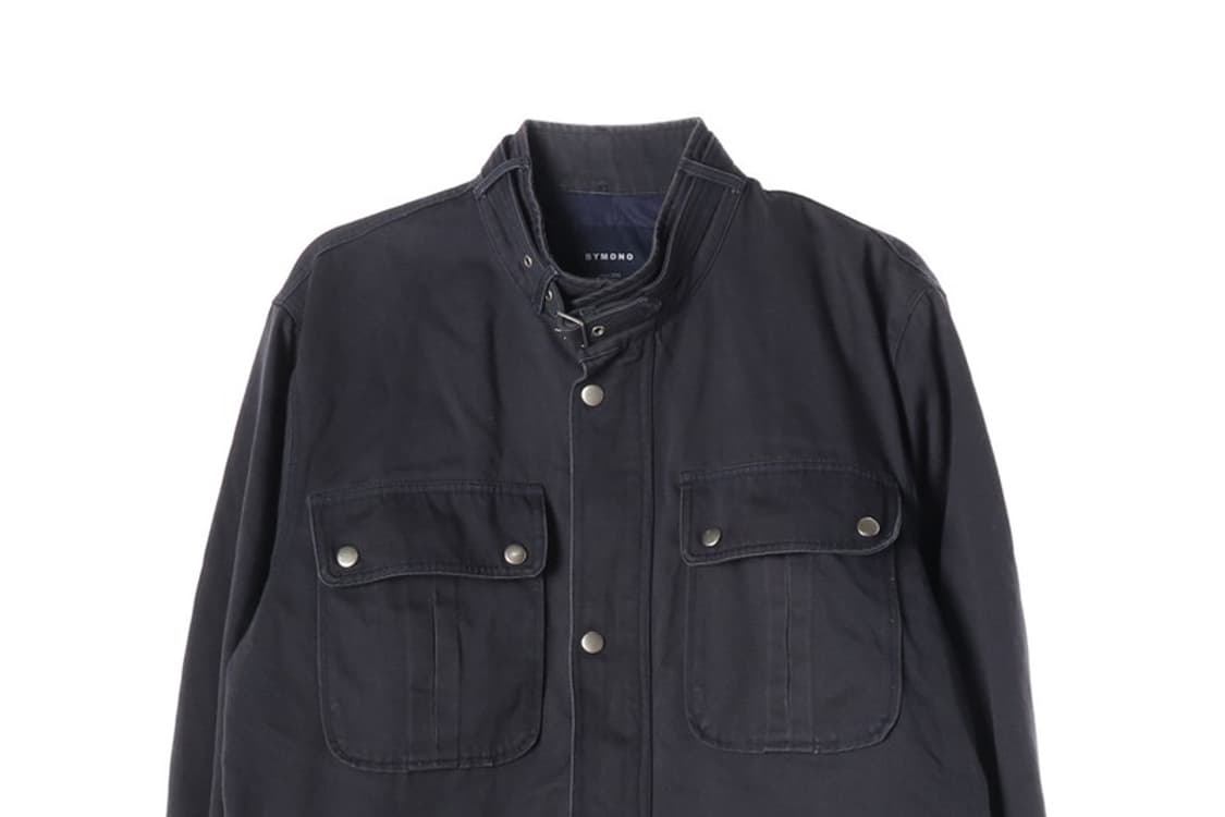 BYMONO 네이비 코튼 스탠드넥 야상 XL 상품이미지4