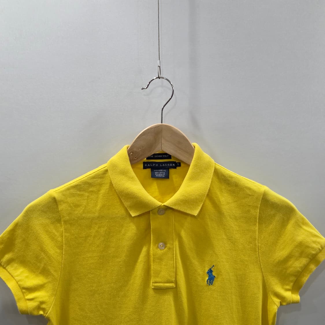 폴로랄프로렌 우먼 피케 카라 반팔티 옐로우 S 상품이미지2