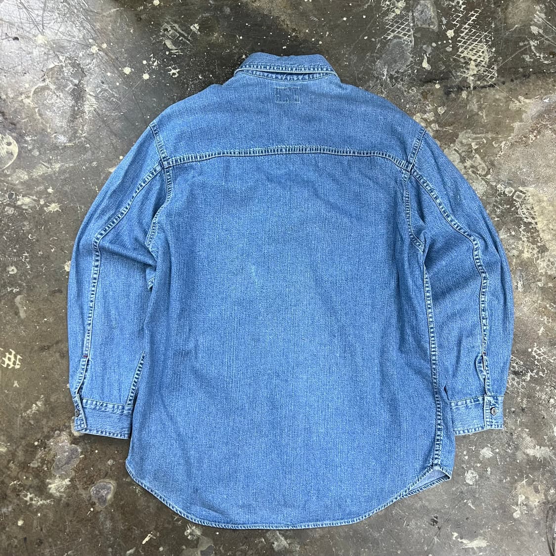 M) 리바이스 빈티지 데님셔츠 청남방 메이드인 홍콩 공용 상품이미지4