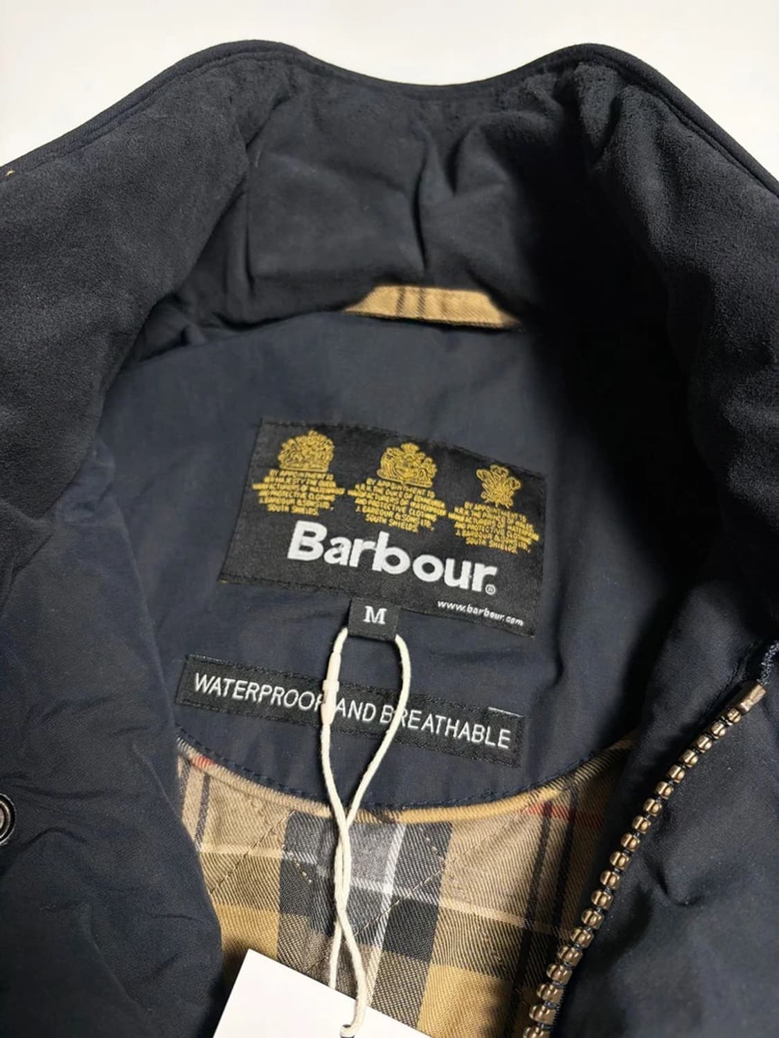 바버 Barbour 네이비 방수 필드 자켓 R1044 상품이미지6