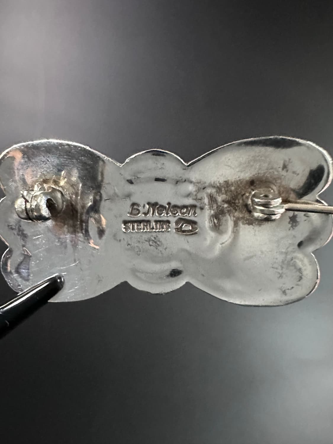 [네이티브 아메리칸]스탬프 워크 코럴 브로치 Lloyd Nelson 상품이미지5