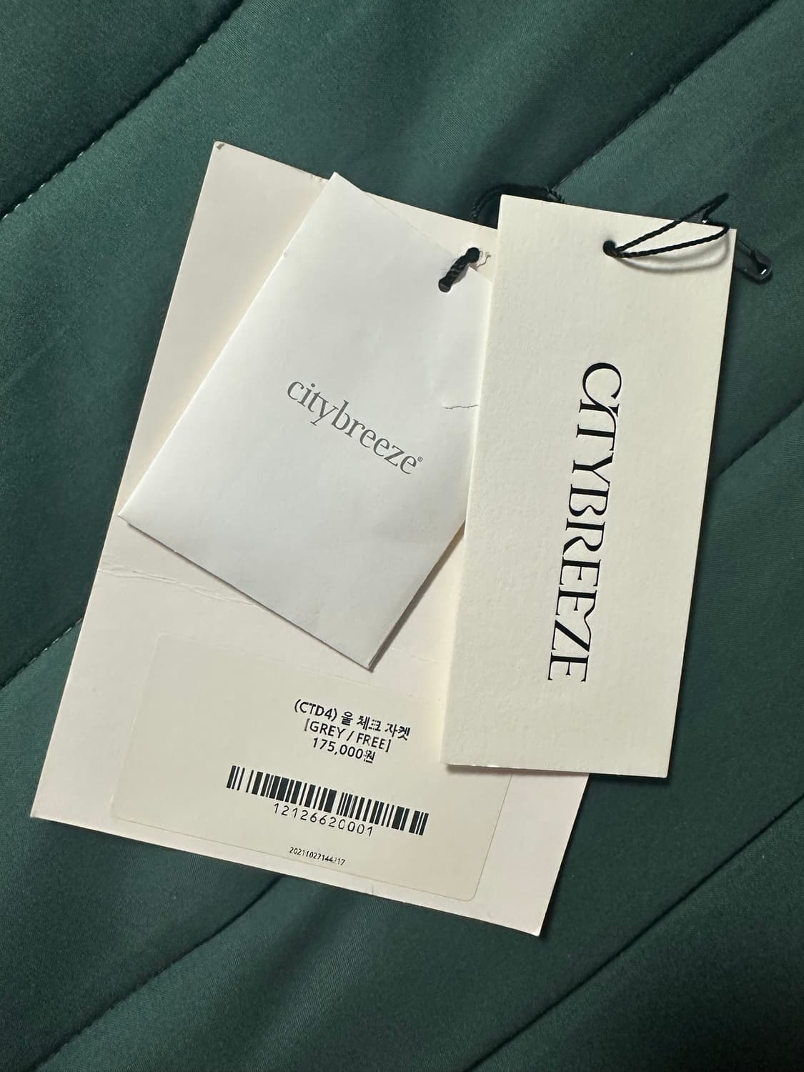 시티브리즈 울 체크 자켓 상품이미지7