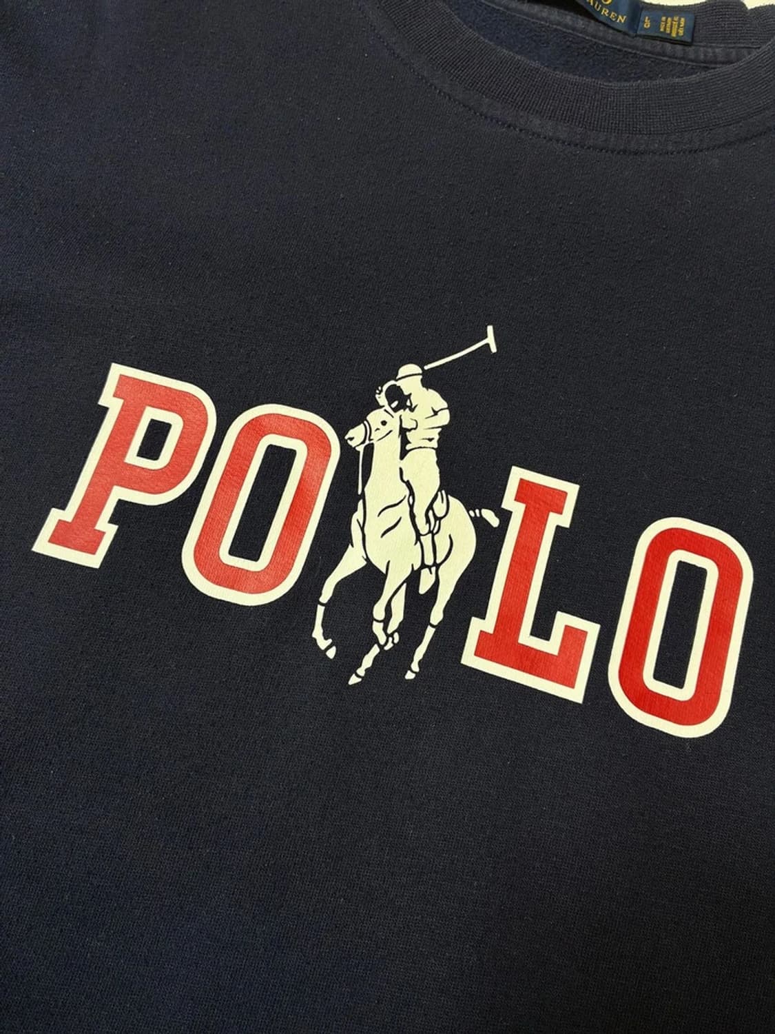 폴로 랄프로렌 피그먼트 레드 빅포니 프린팅 맨투맨 PN8390 상품이미지3