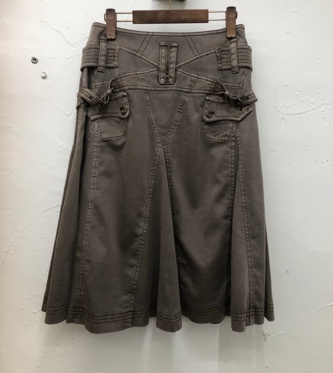 ekdlutin 빈티지 미디 스커트 상품이미지2