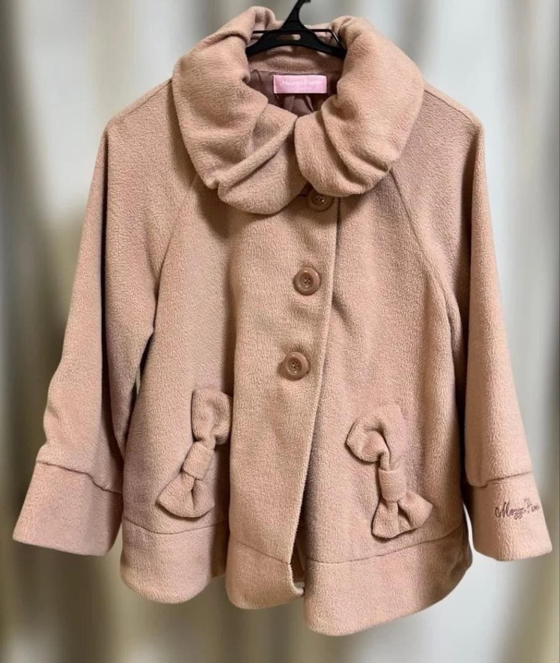 메조피아노 라떼갸루 리본 코트 상품이미지1