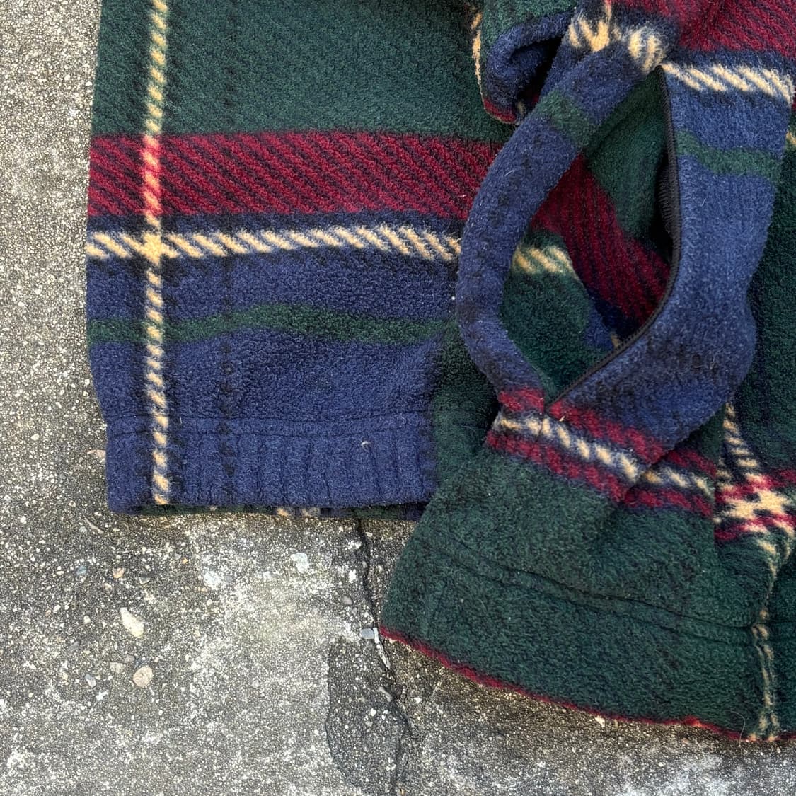 WINNERS 체크 플리스 하프집업 L 상품이미지5