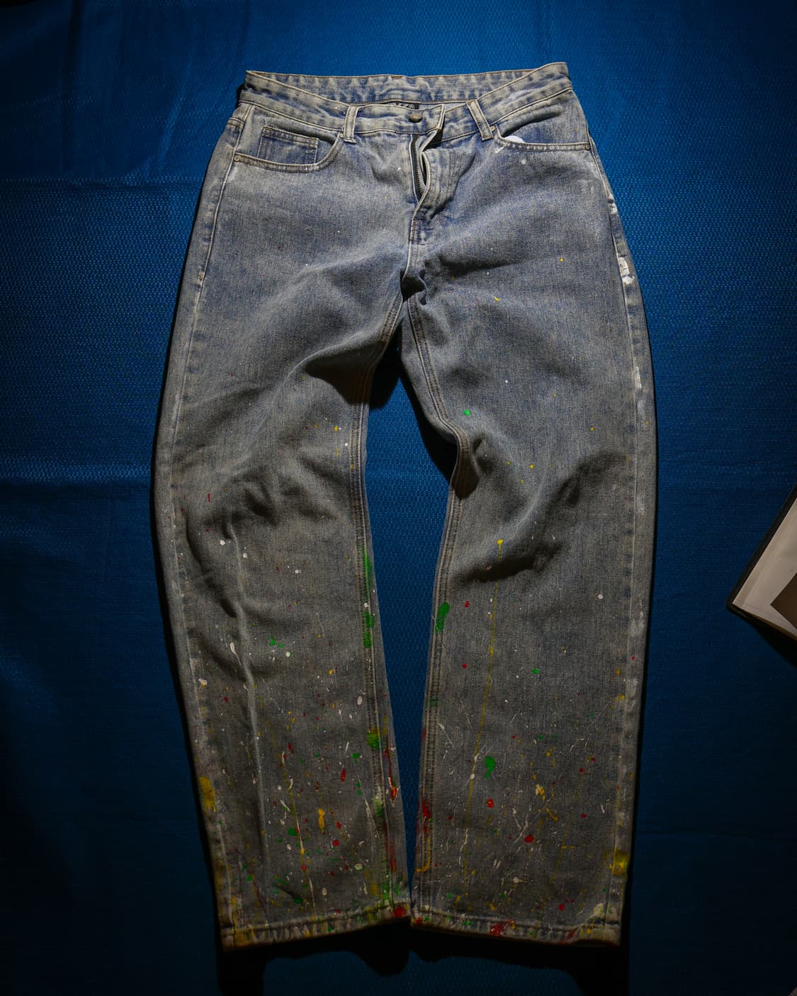 RDVZ 페인팅 레귤러 데님팬츠 2사이즈 상품이미지1