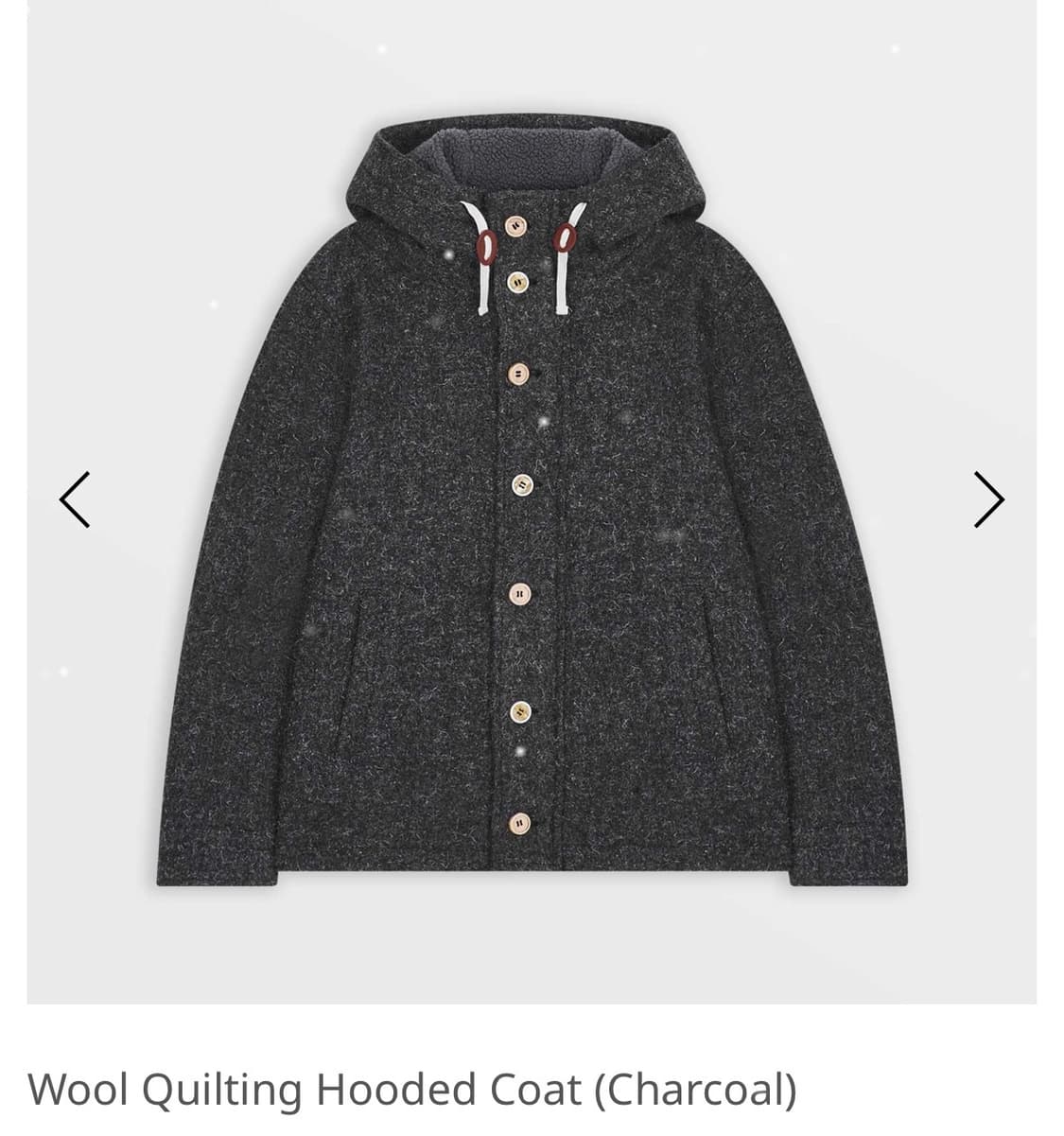 사파리스팟 울 퀼팅 후디드 코트 (남성사이즈) 상품이미지1