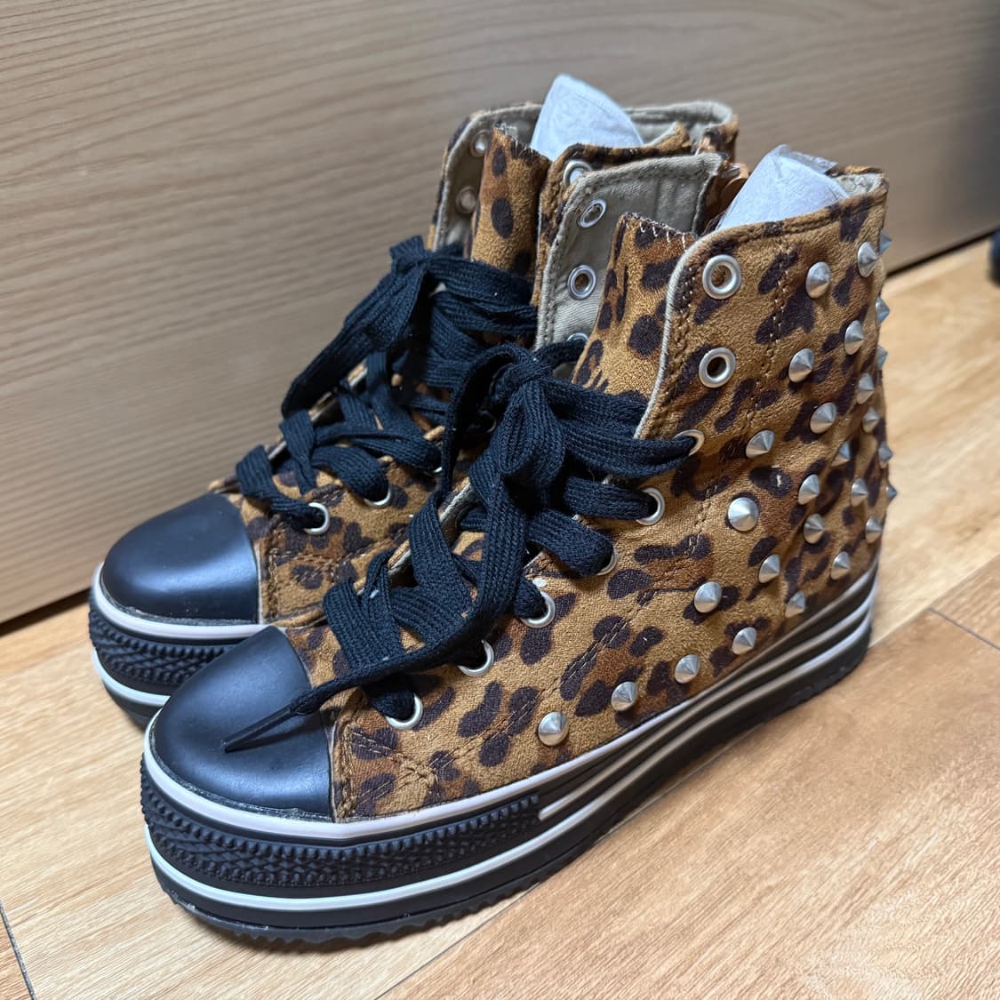 갸루 호피 스니커즈 신발 상품이미지1