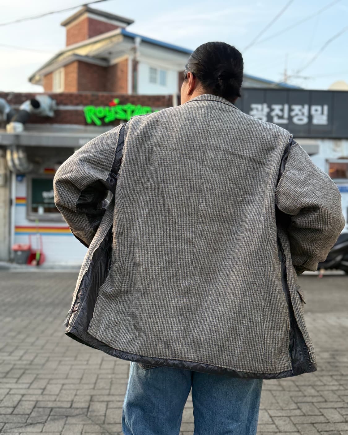 리빌드바이니들스 해리스트위드 커버드 자켓 XL 상품이미지9