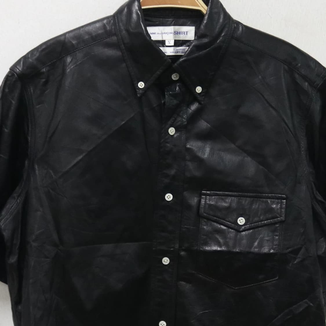 꼼데가르송 소가죽 반팔 셔츠 64883 상품이미지3