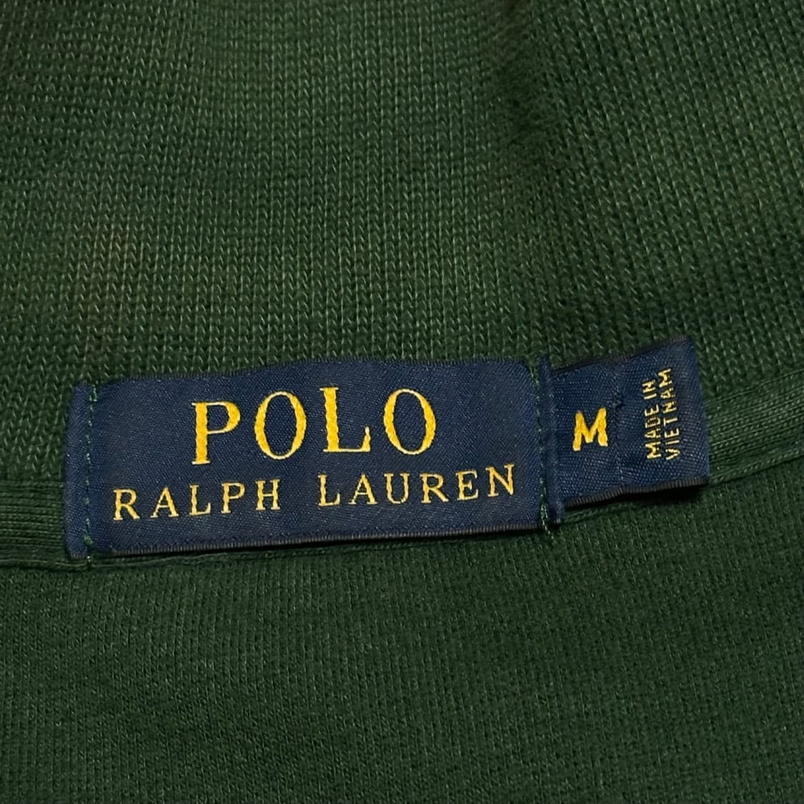 M 폴로랄프로렌 그린 반집업 코튼 니트  상품이미지4