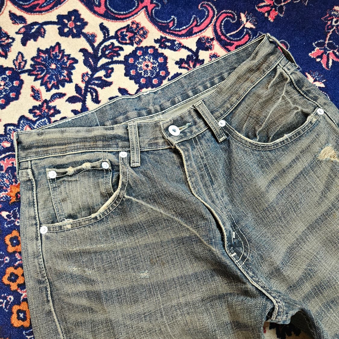 리바이스(Levis) 90's No. 503 빈티지 화이트패치 데님 상품이미지4