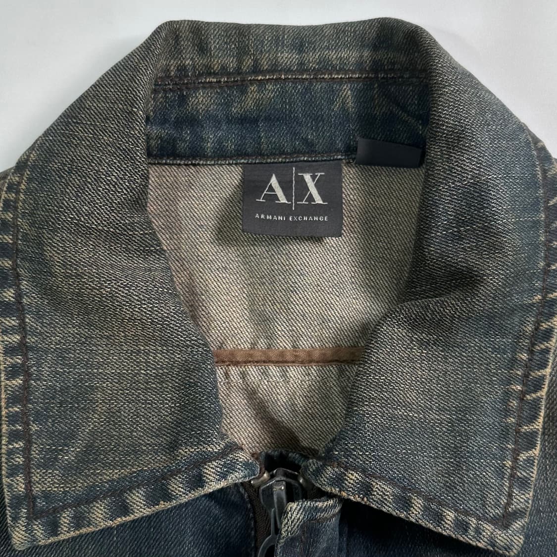 알마니 익스체인지 워시드 데님 자켓 상품이미지6