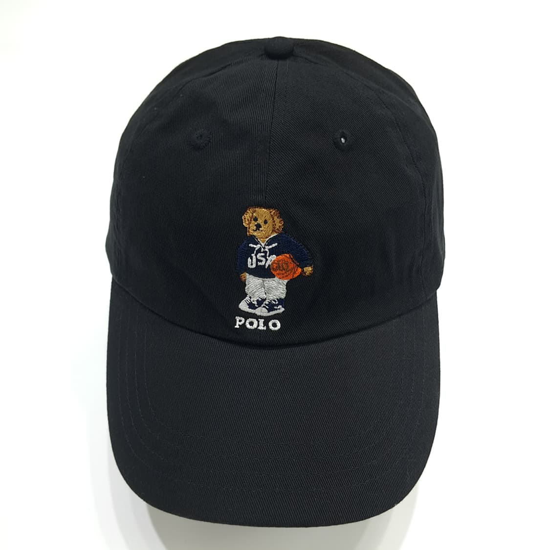 CN062 폴로 랄프로렌 블랙 폴로베어 자수 볼캡 모자 상품이미지3