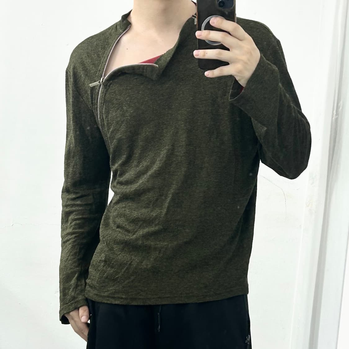 베르사체 진스 꾸뛰르 절개 니트 롱슬리브 상품이미지1